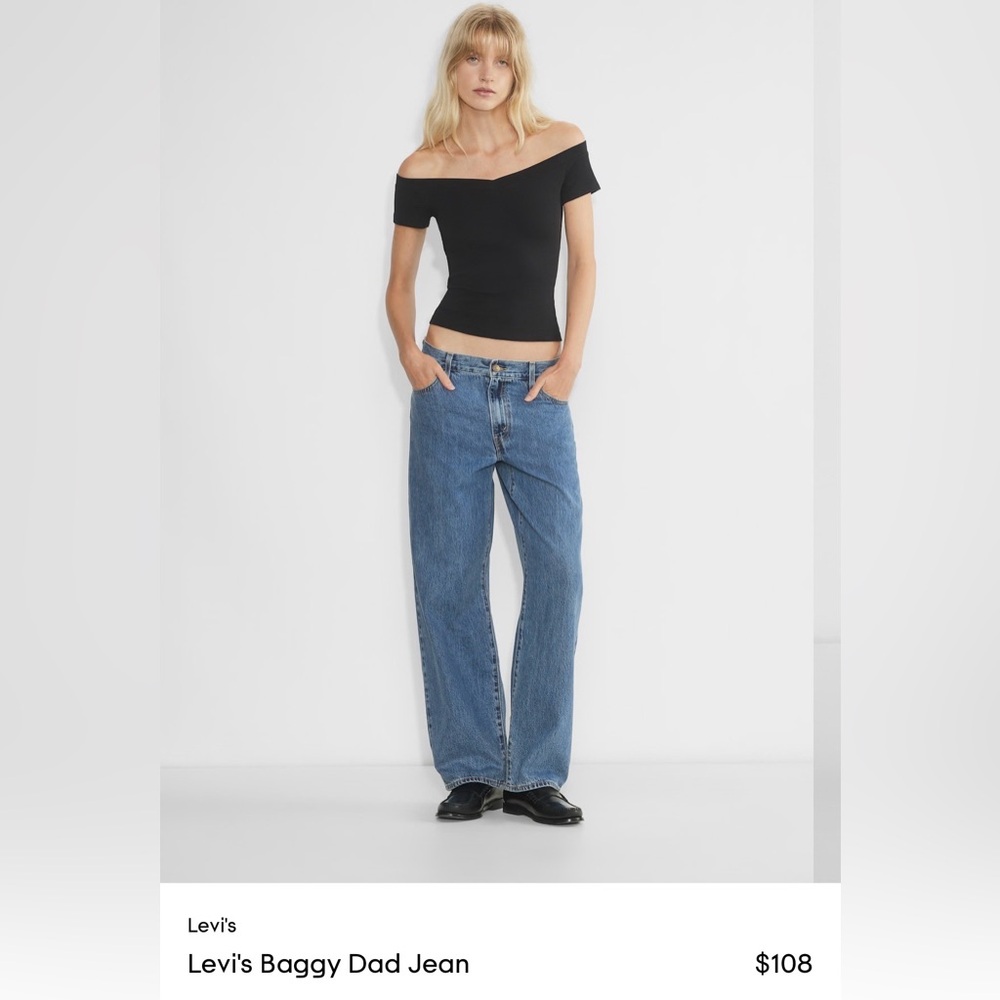 Levi's Blue Baggy Dad Jeans Size 25